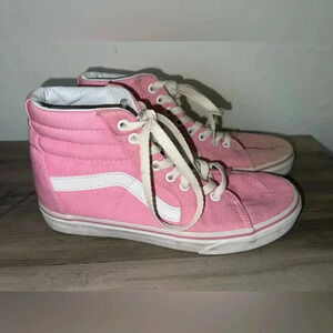 Vans Sk8-hi Tapered High-Top Unisex Pink Sneakers,Size 6 Men, Size 7.5 Women